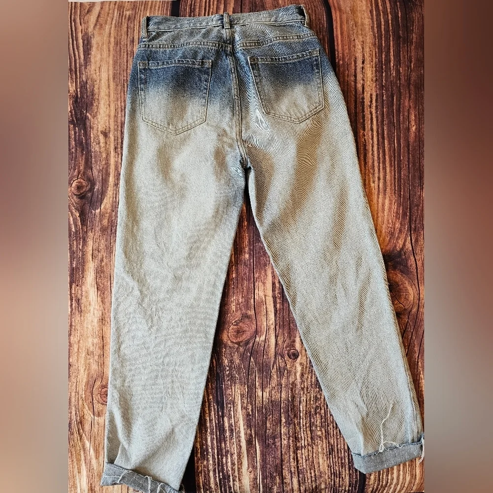 Pacsun Women's Size 25 Ultra High Rise Slim button fly Denim Jeans Distressed - Picture 2 of 8